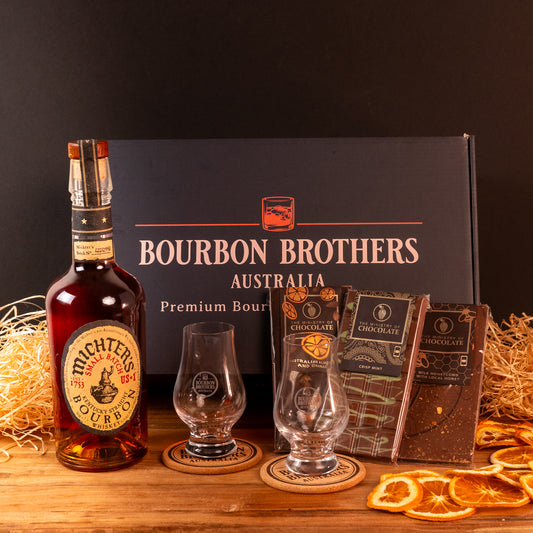 Bourbon and Chocolate Gift Hamper with Michters US1 Bourbon - Bourbon Brothers Australia