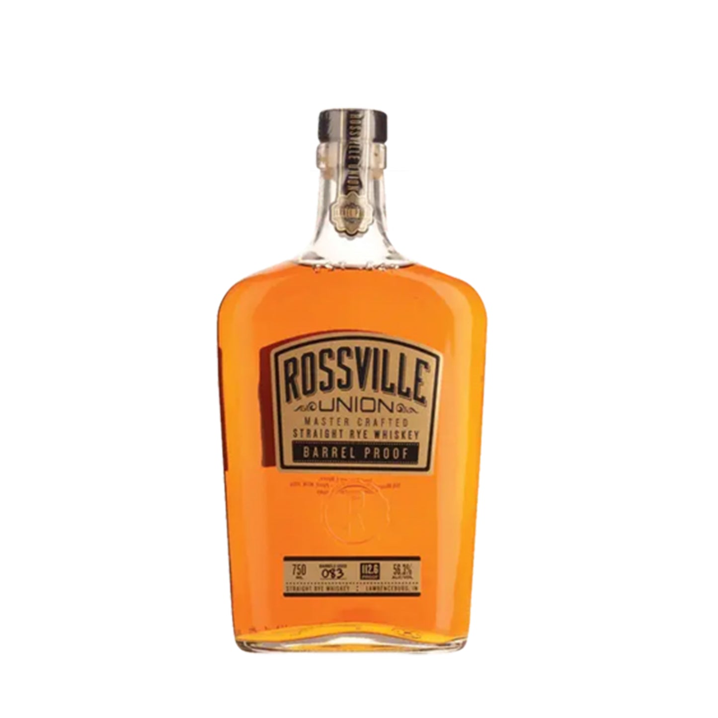 Rossville Union Barrel Proof Straight Rye Whiskey - Bourbon Brothers Australia