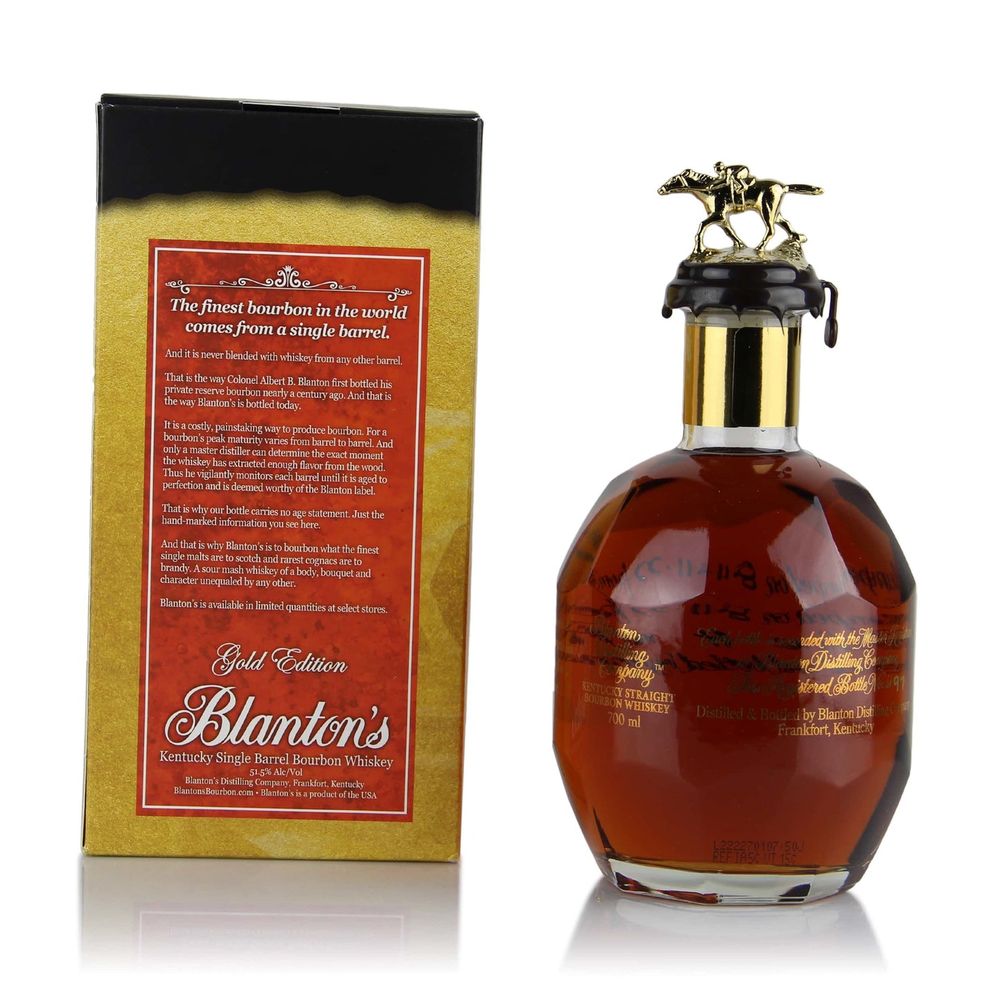 Blanton's Gold Edition Single Barrel Bourbon DUMPED 8-11-22 Bottle # 97 - Bourbon Brothers Australia
