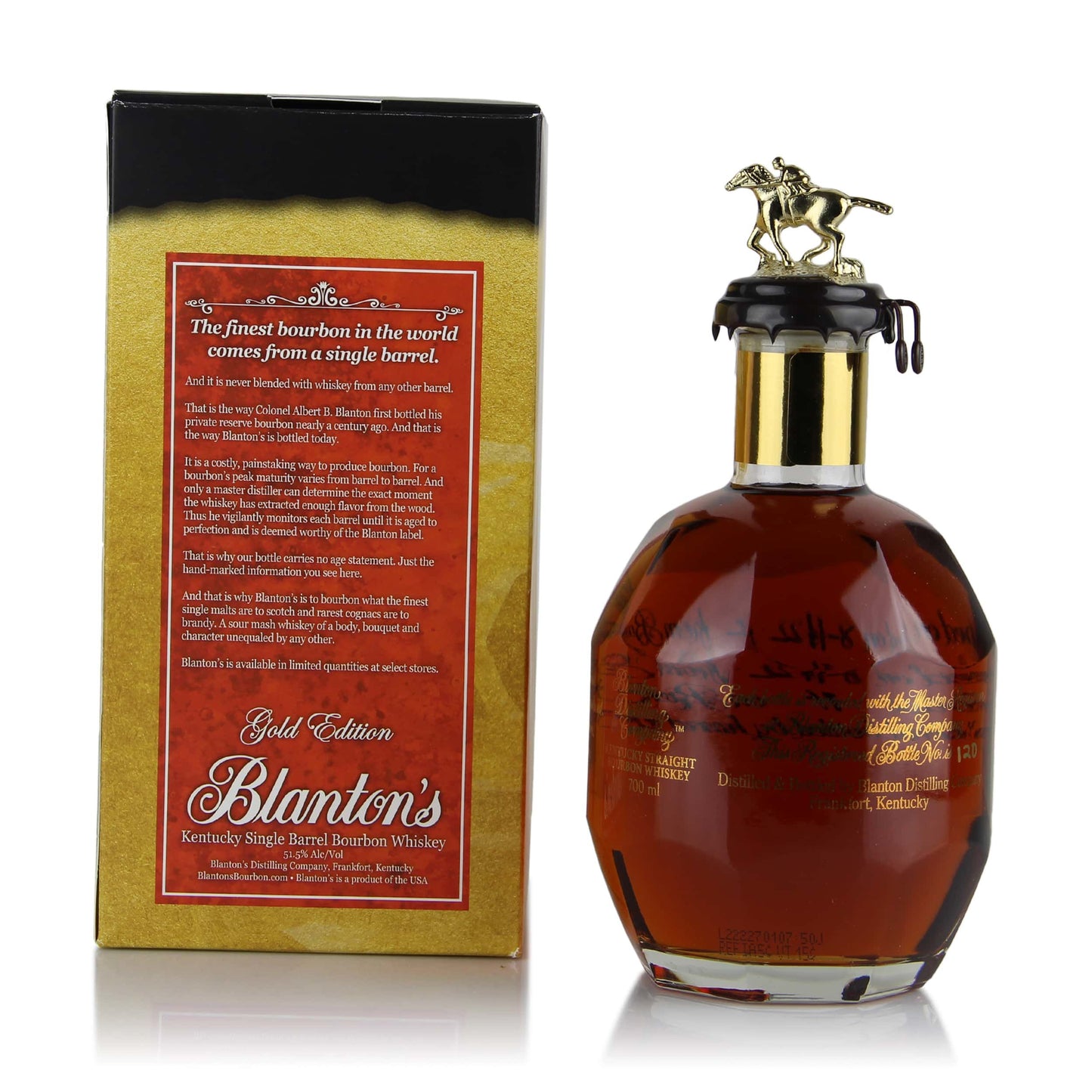 Blanton's Gold Edition Single Barrel Bourbon DUMPED 8-11-22 Bottle #120 - Bourbon Brothers Australia