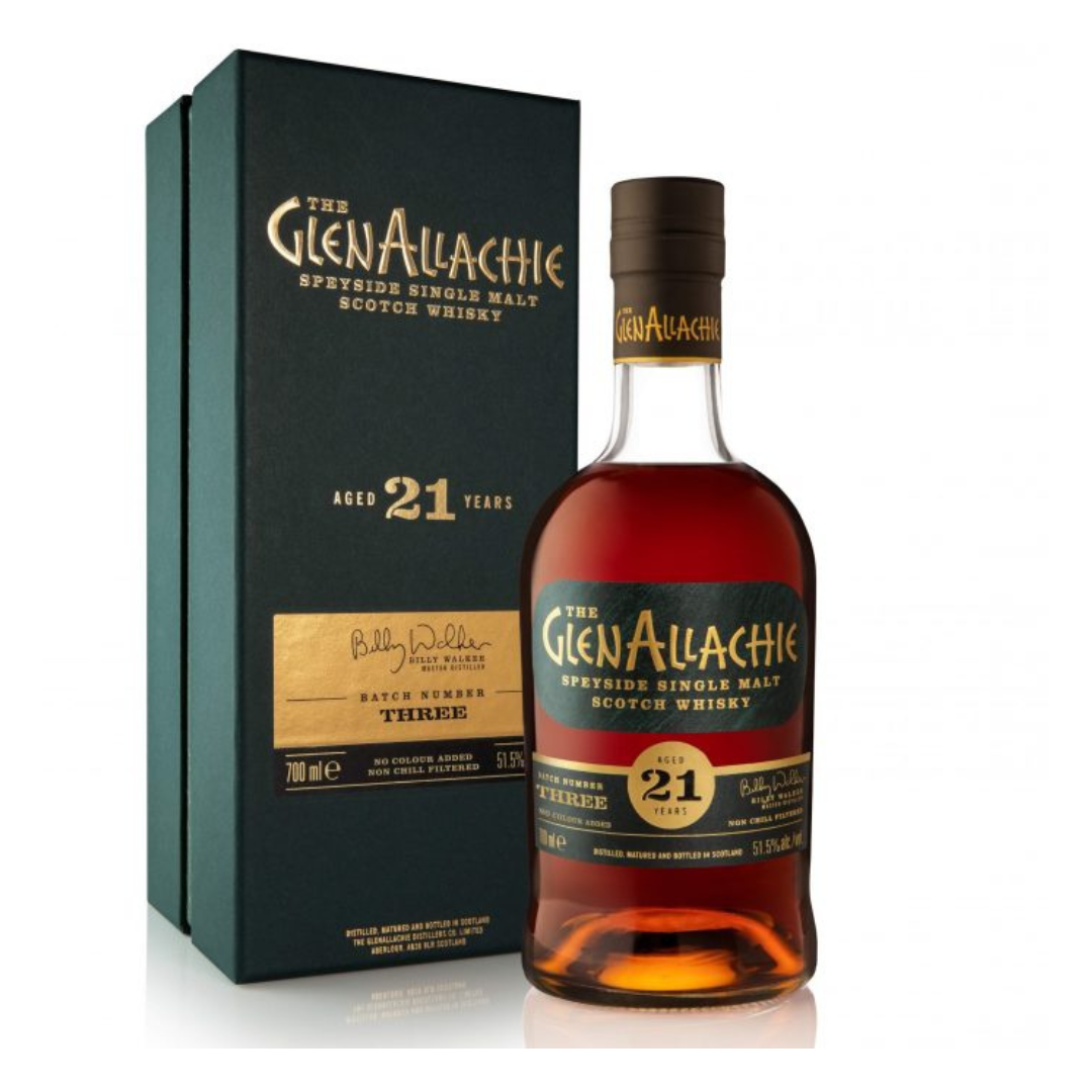 THE GLENALLACHIE 21 YEAR OLD CASK STRENGTH - Bourbon Brothers Australia